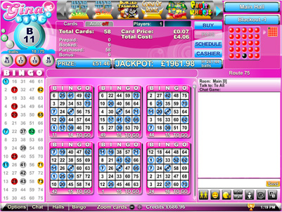 Gina Bingo Lobby