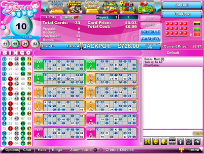 Gina Bingo Lobby